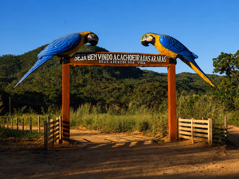 Entrada para Cachoeira das Araras